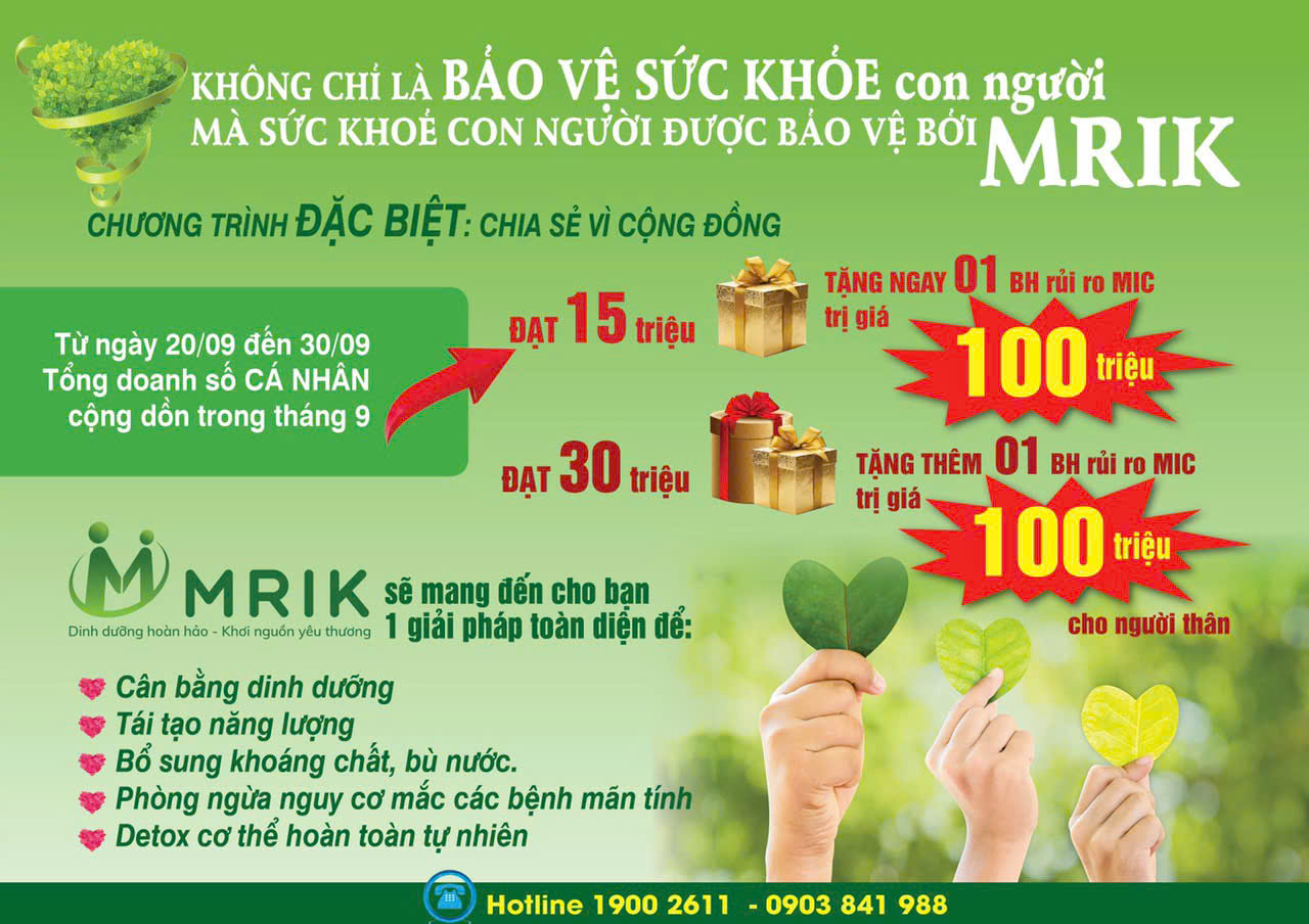 KHÔNG CHỈ LÀ BẢO VỆ SỨC KHOẺ - MÀ SỨC KHOẺ ĐƯỢC BẢO VỀ BỞI MRIK