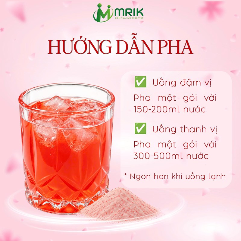 THỰC PHẨM BỔ SUNG MRIK BEAUTY KOMBUCHA HỘP 15 GÓI