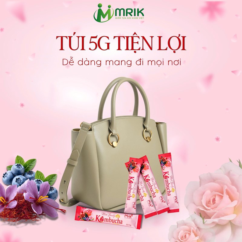 THỰC PHẨM BỔ SUNG MRIK BEAUTY KOMBUCHA HỘP 30 GÓI