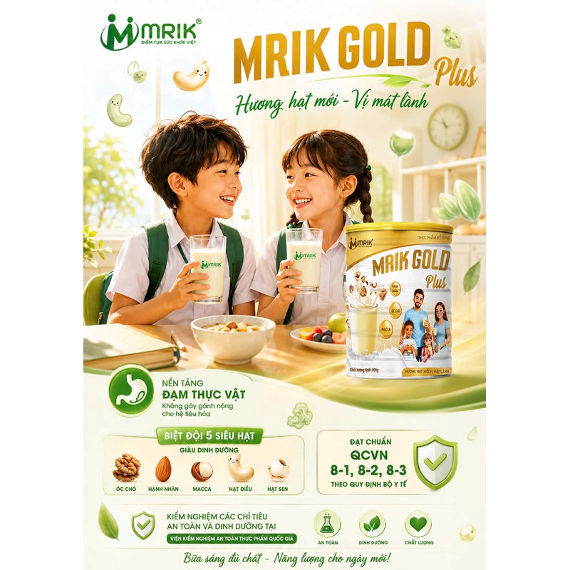 TPBS MRIK GOLD PLUS HỘP 900 GRAM